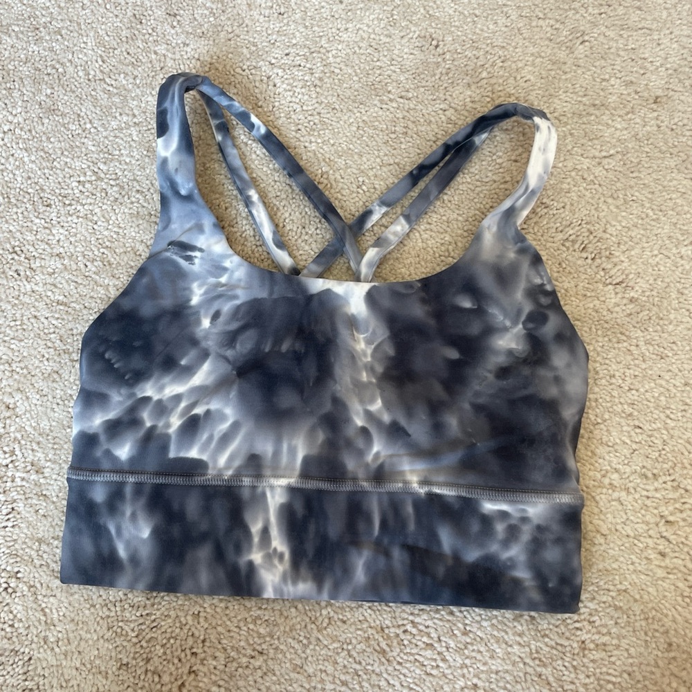 Lululemon Athletica Gray and White Sports Bra Intimates